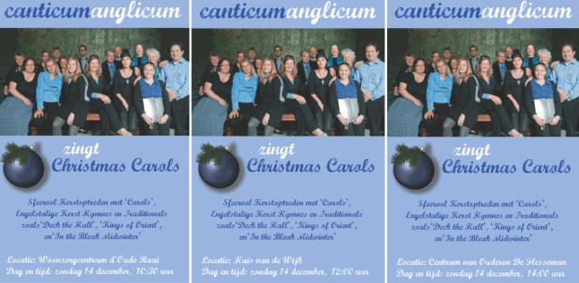 Carolling drie op rij